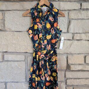 NWT London Times linen blend dress